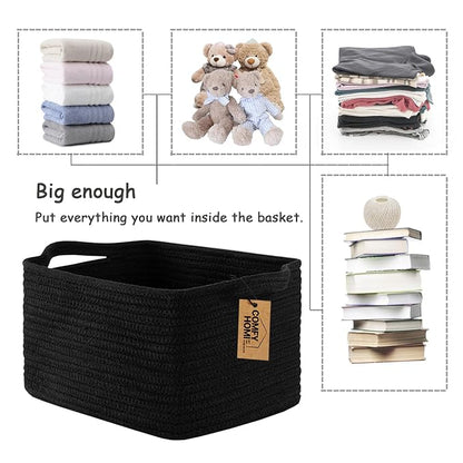 COMFY-HOMI 3PACK Cotton Rope Woven Basket - Image 7