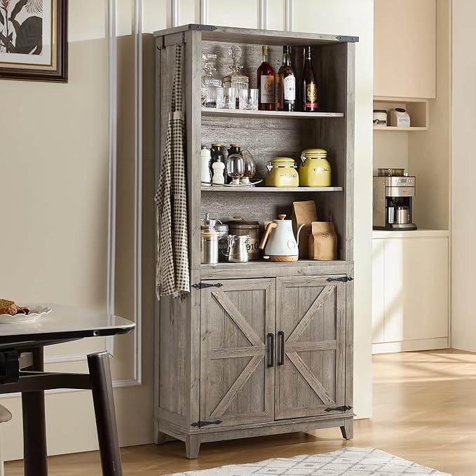 70in Tall Bookshelf 5 Tier Bookcase - Image 9
