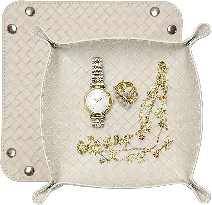 UnionBasic Small Jewelry Tray for Rings Watches Earrings, Entryway Catchall by UnionBasic