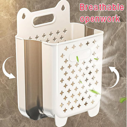 Wall Hanging Laundry Basket, Collapsible Hanging Laundry Hamper | Wall Hanging - Image 4
