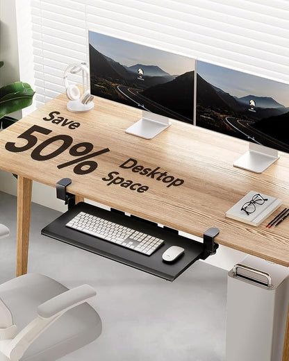 HUANUO Keyboard Tray Under Desk, Keyboard Holder - Image 7