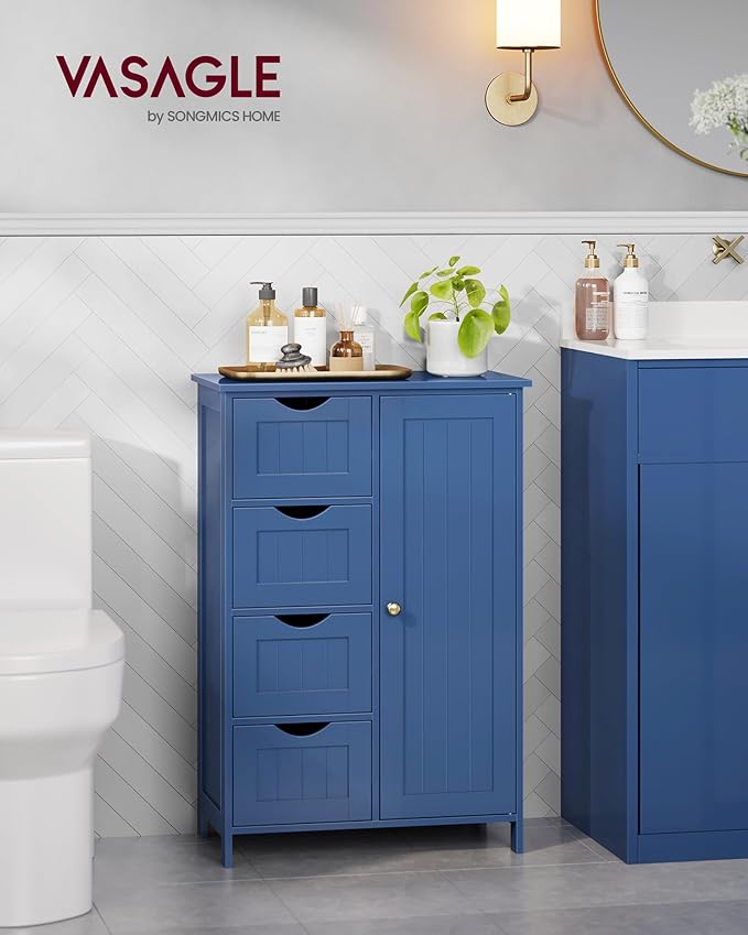 VASAGLE Storage Cabinet with Drawers, Freestanding Floor Cabinet with Door - Image 2