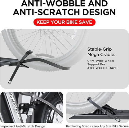 200LBS EZ-FOLD Aluminum 2-Ebike Carrier - Image 4