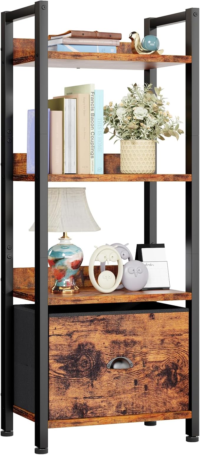 Furologee 4 Tier Bookshelf by Furologee