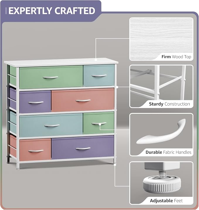 Sorbus Dresser with 8 Drawers - Image 4