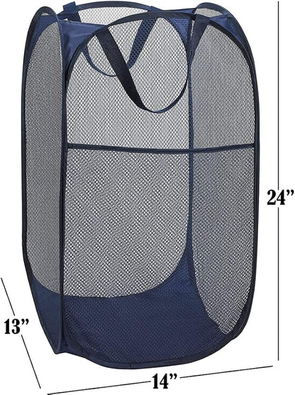 BATTOO Deluxe Strong Mesh Pop up Laundry Hamper Basket - Image 2