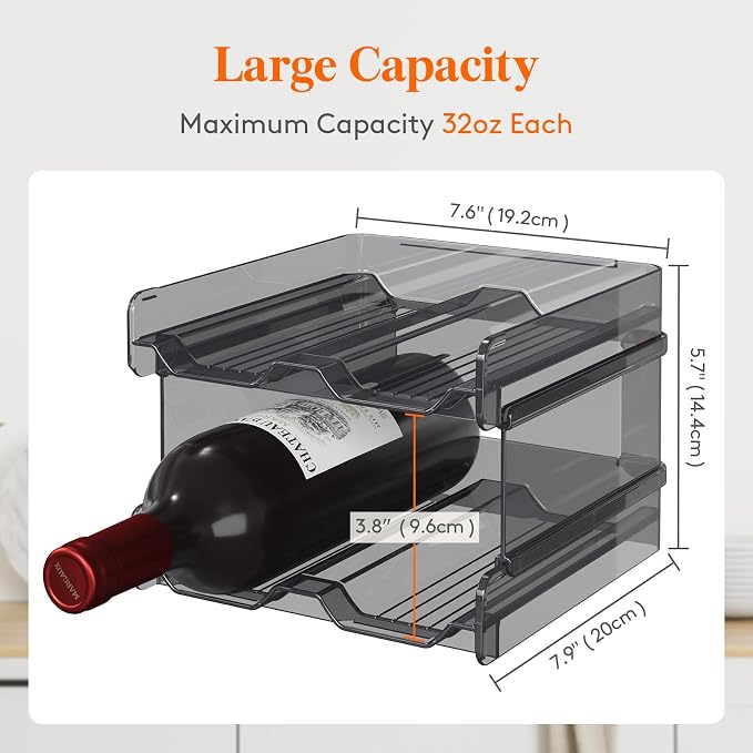 Lifewit Plastic Stackable Wine Rack - Image 4