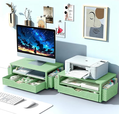 Spacrea Desk Organizer and Accessories, Computer Monitor Stand Riser - Image 7
