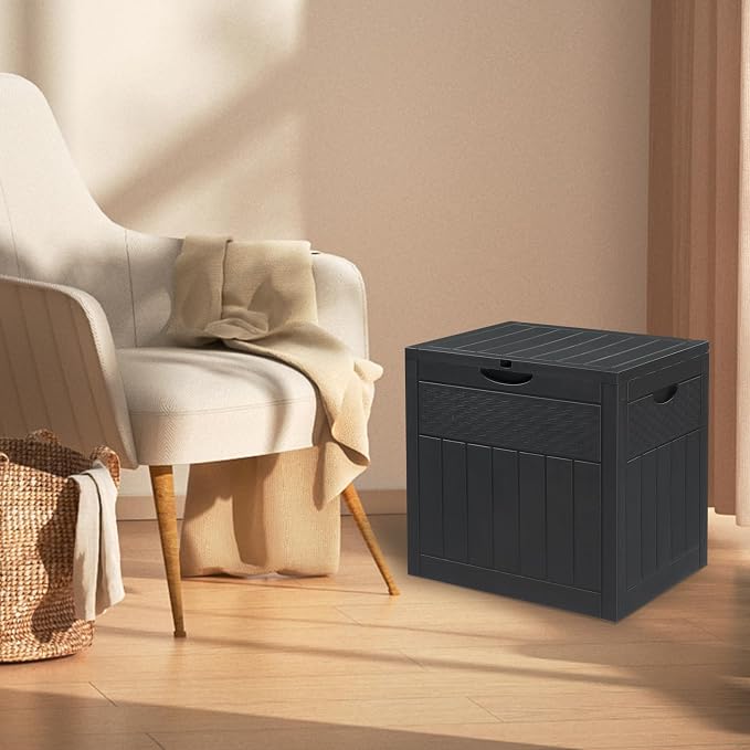 VINGLI 33 Gallon Outdoor Deck Storage, Polypropylene Deck Box - Image 6