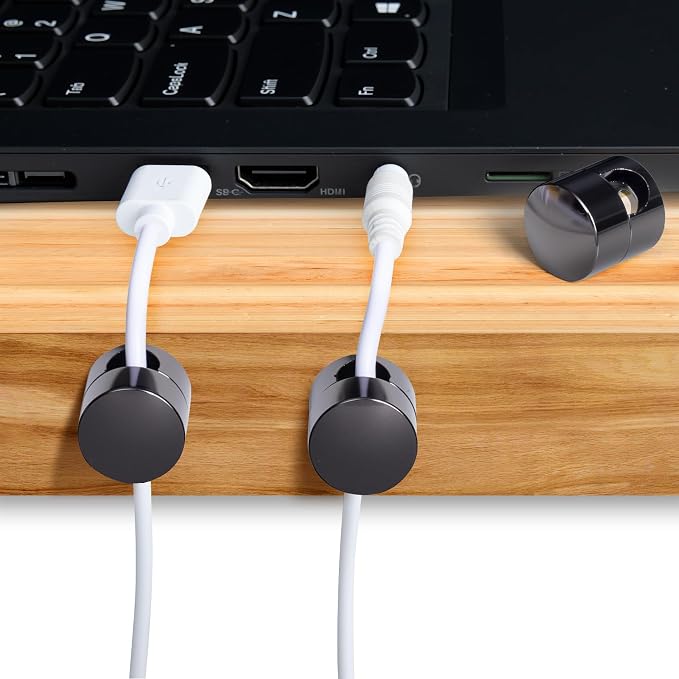 5 Sets Charger Holders for Cords, Adhesive Metal Cord Clips, Cable Management - Image 6