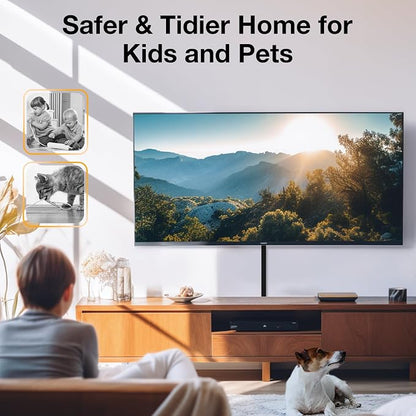 Delamu 157in Cord Hider, Cord Cover Wall Cable Management, Paintable Wire Cover - Image 7