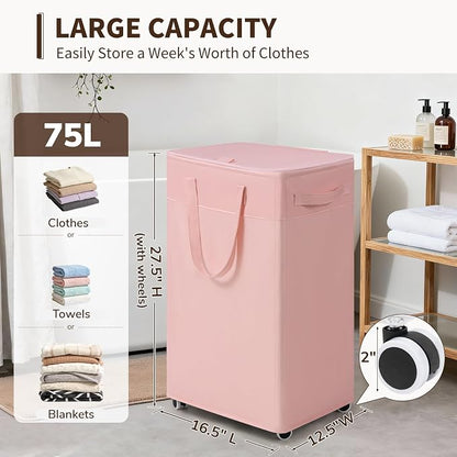 Goodpick 75L Rolling Laundry Basket - Image 3