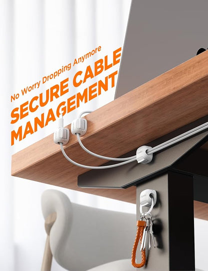 6Pack Cord Organizer, Chfeila Compact Dual Spring & Clasp Lock Cable Management - Image 4