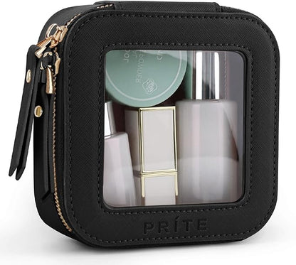 Prite Mini Clear Makeup Bag for Purse Cute Small Travel Cosmetic Bag for Women by Prite