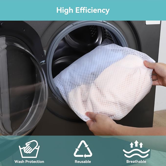 OTraki 2pc Honeycomb Mesh Laundry Bags - Image 8
