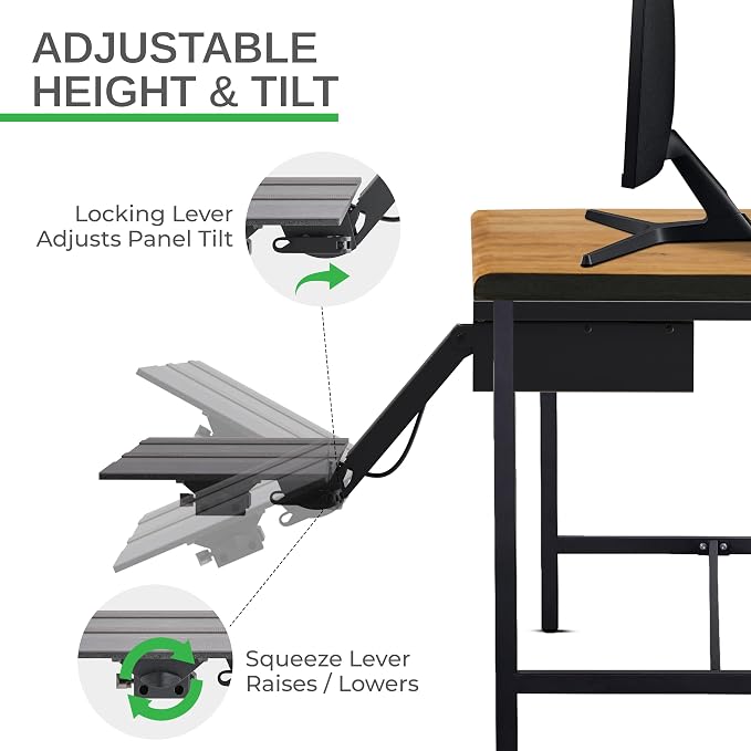 Uncaged Ergonomics KT2-b Under-Desk Adjustable Height & Angle Sit to Stand Up - Image 5