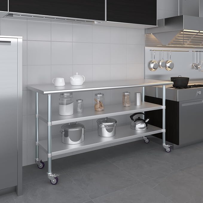 AmGood Stainless Steel Work Table - Image 7
