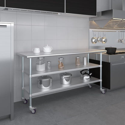 AmGood Stainless Steel Work Table - Image 9