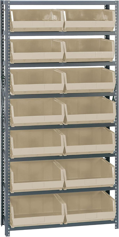 Quantum Storage Systems QSBU-250IV Giant Open Hopper Steel Shelving System by QuantumStorageSystems