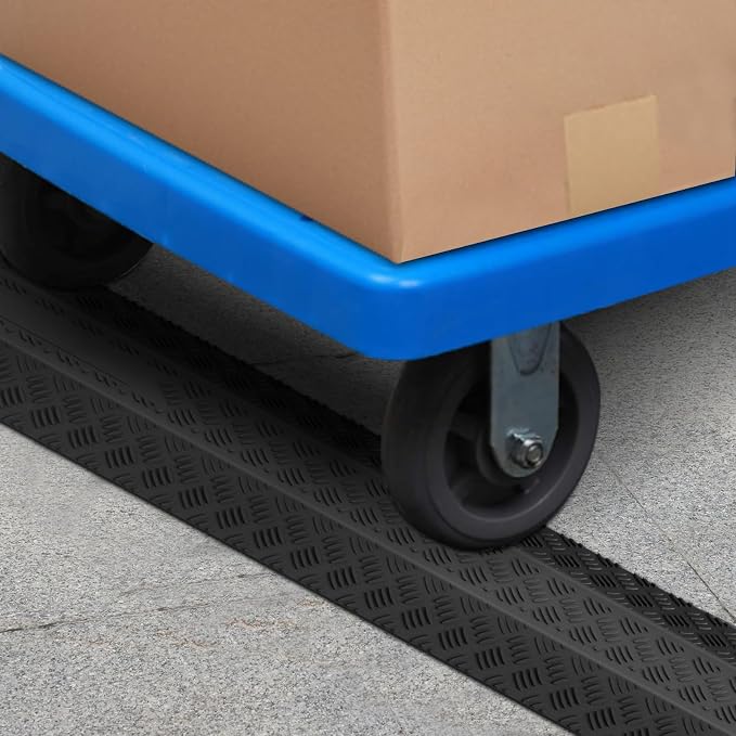 VEVOR 2 PCs Thermoplastic Rubber Drop Over Cable Cover Ramp, 000 lbs/axle Load - Image 8