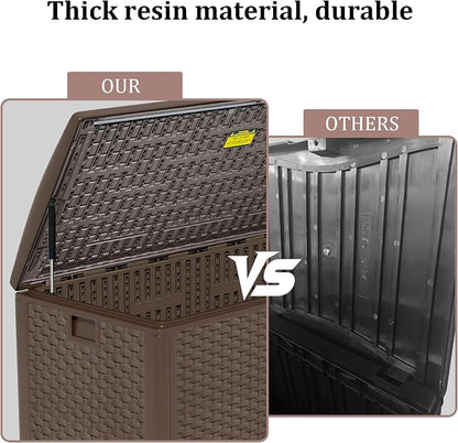 180 Pro Gallon Waterproof Outdoor Storage Bin Resin Deck Box - Image 8