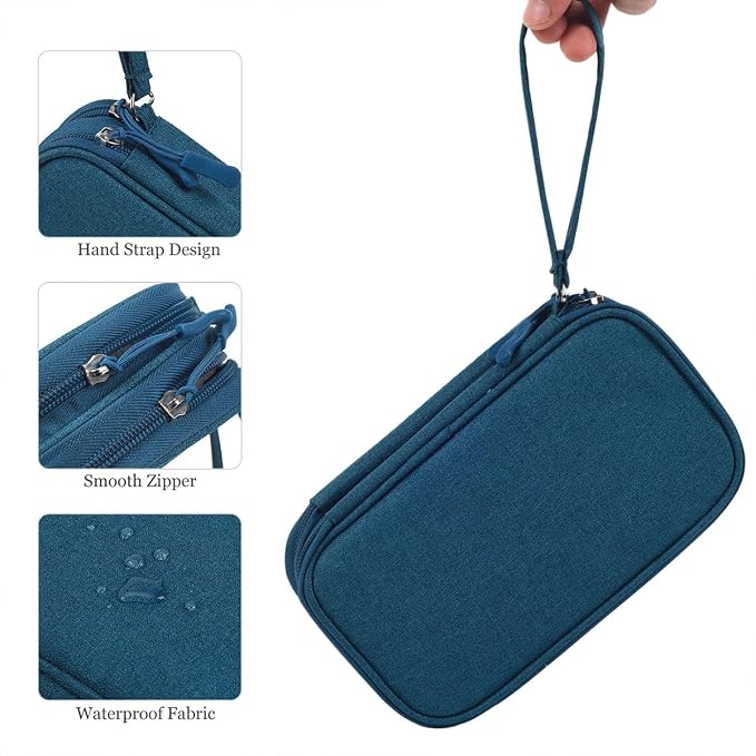 CAAORDKSO Electronics Organizer Travel Case, Water Resistant Cable Organizer - Image 7