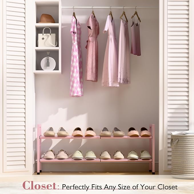 Bumusty 2-Tier Expandable Shoe Rack - Image 2