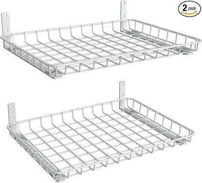 TORACK 2-Pack 12x18 inch Wall-Mounted Shelves, Garage Wall Shelf by TORACK