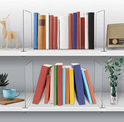 Acrylic Shelf Dividers for Closet Organization 16Pack Closet Shelf Divider - Image 3