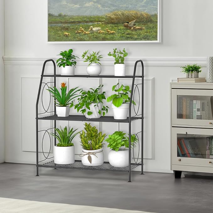 VyGrow Plant Stand, 3 Tier Plant Shelf - Image 2