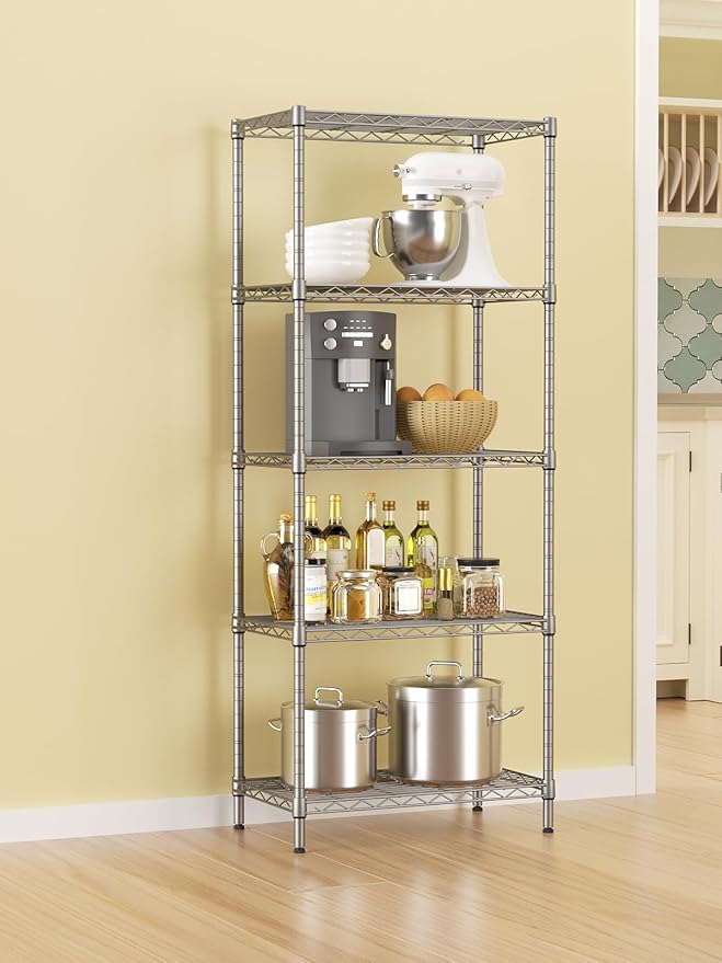 SINGAYE Shelf Wire Shelving Adjustable Storage Shelves Rack Standing Units - Image 2