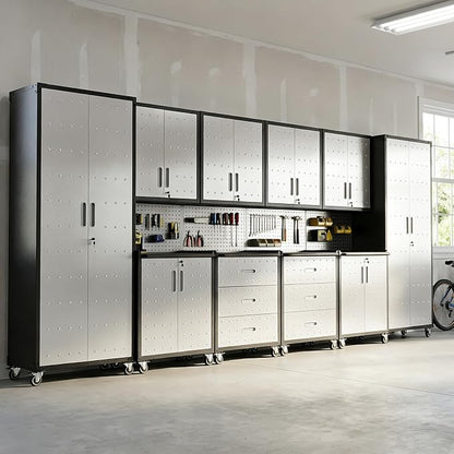 10-Piece Heavy Duty Steel Garage Cabinet System by VIYET