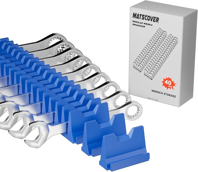 40PCS Modular Wrench Organizer Wrench Holder by Matscover
