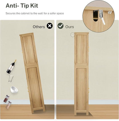 Iwell Tall Narrow Storage Cabinet - Image 8