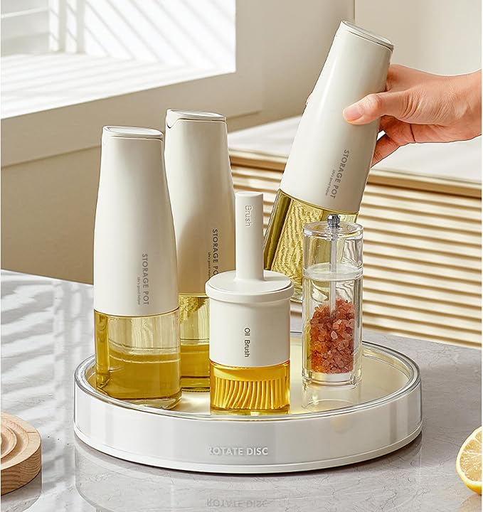 Anyoifax 360 Rotating Makeup Organizer Perfume Tray Skincare Holder Spinning - Image 3