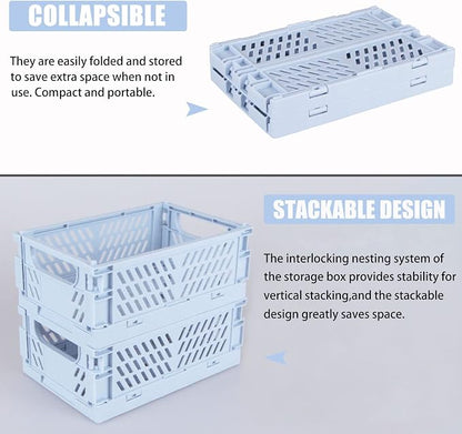Tixill 2-Pack Mini Foldable Plastic Baskets - Image 3