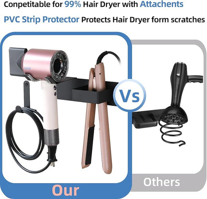Hair Dryer Holder Wall Mounted, Hair Tool Organizer Wall Mount - Image 6
