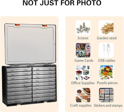 Photo Storage Box 4" x 6", 18 Inner Extra Large Photo Case Large Photo - Image 5