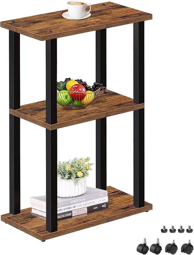 TUTOTAK Small Side Table, Narrow End Table, Bedside Table, Couch Side Table by ChoosetutotakFurnitureBuildYourCozyHome
