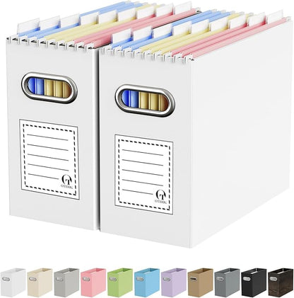 Portable Collapsible Cardboard File Box by Oterri