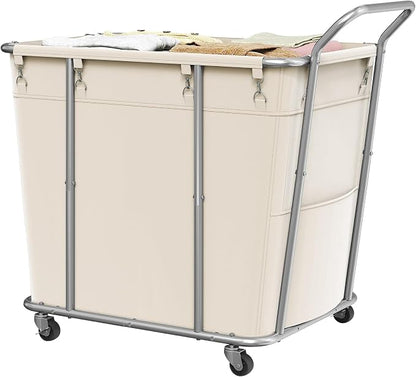 CHOEZON Laundry Sorter, 313L Large Laundry Basket, Rolling Hamper, Minimalist - Image 8