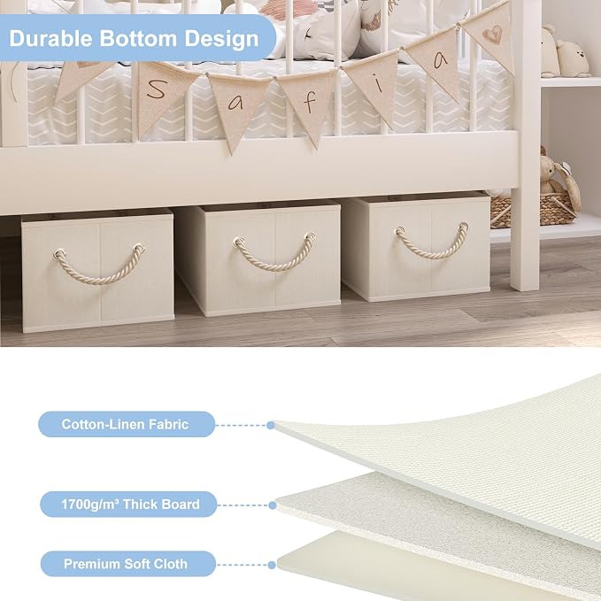 Closet Storage Bins, Linen Closet Organizers and Storage Basket - Image 2