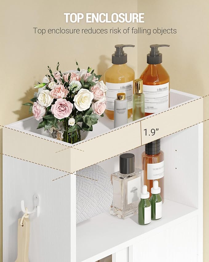 Hzuaneri Slim Bathroom Storage Cabinet, Toilet Paper Cabinet | Toilet Paper - Image 7