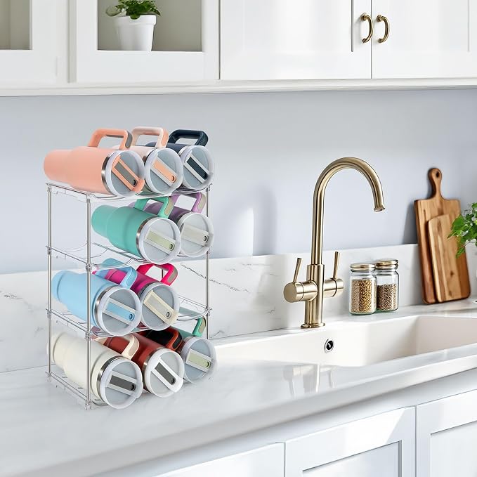 Water Bottle Organizer for Stanley 40 oz Tumbler, Stackable Water Bottle Holder - Image 4