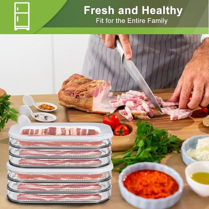 Deli Meat Container for Fridge, Stackable Food Storage Boxes - Image 7