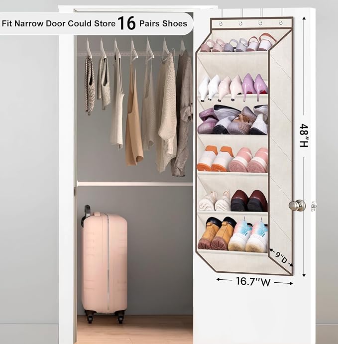 SLEEPING LAMB Over The Door Shoe Organizer - Image 2