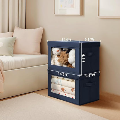 Homsorout Organizing Bins with Lid - Image 2