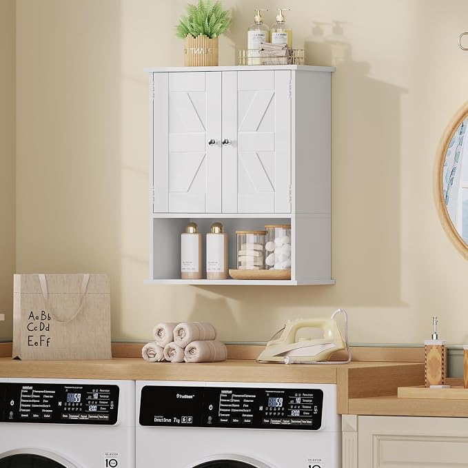 Bathroom Wall Cabinet, Over The Toilet Space Saver Storage - Image 7