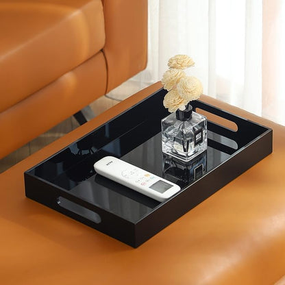 Black Oversize Acrylic Serving Tray - Image 8