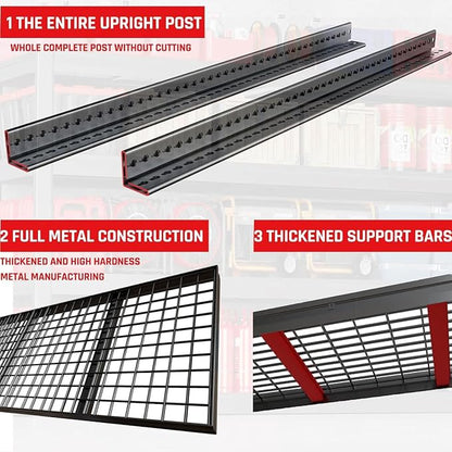 67" W Garage Shelving Heavy Duty, Commercial Metal Shelves - Image 6